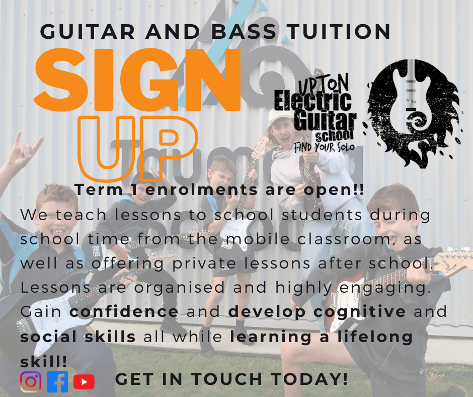 Guitar Lessons in Tauranga Upton Electric Guitar School